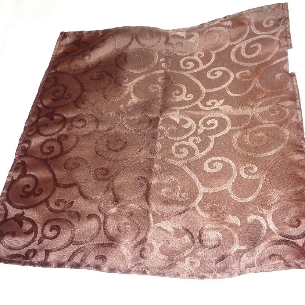 8 Brown Cloth Polyester Napkins